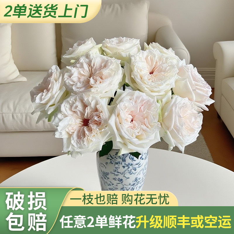 【两个老六卖花花】单玫白荔枝-任意2单升级快递 云南鲜花
