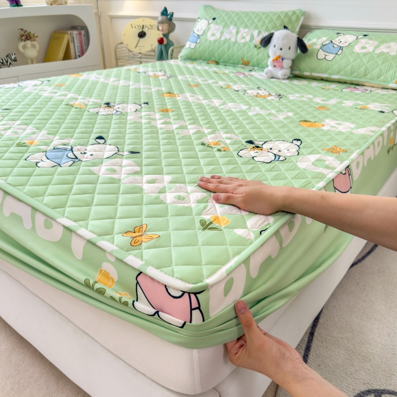 亲肤夹棉床笠罩加厚防滑床罩床套罩防水隔尿床垫保护罩防尘套通用