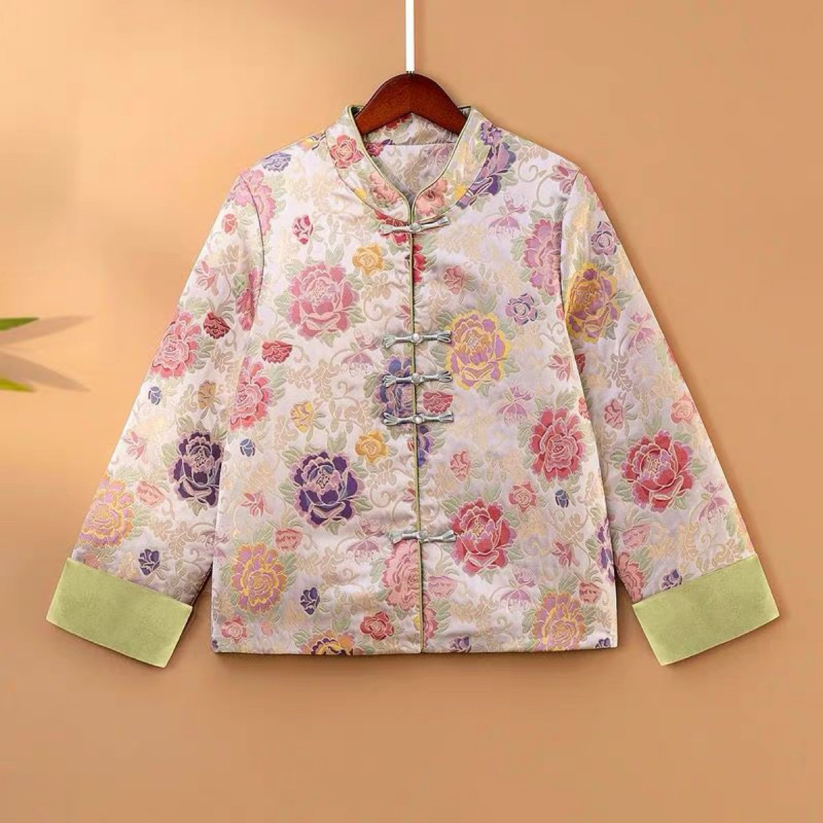 【锦上添花】新中式国风复古织花刺绣气质盘口外套秋季新款女装