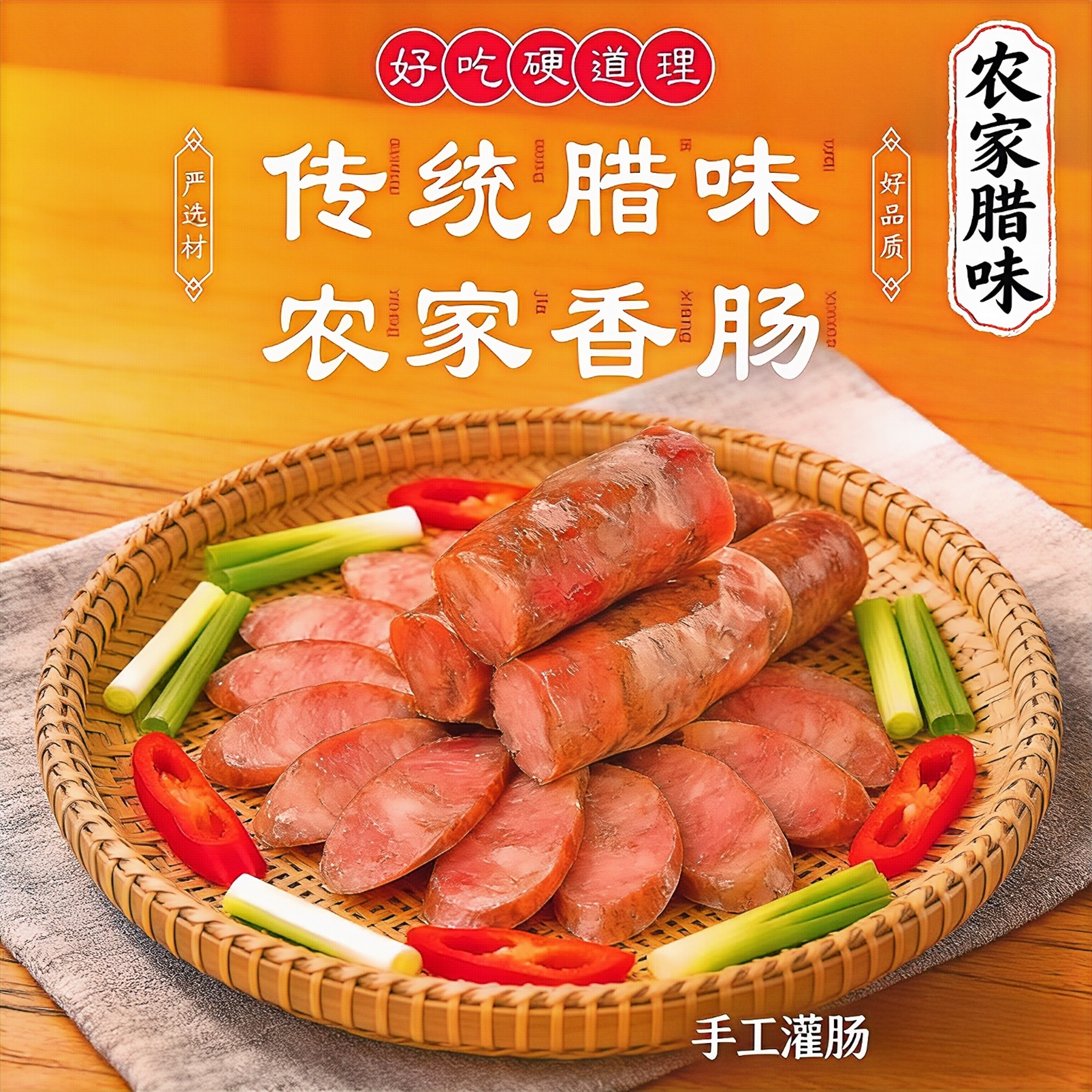 四种搭配组合款纯手工香肠捆蹄肉圆鱼丸