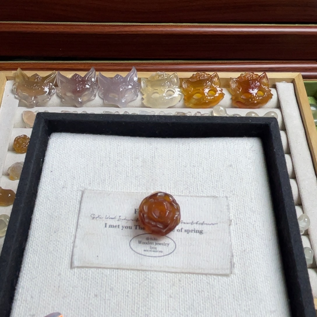 玛瑙/玉髓合金吊坠(不含链)