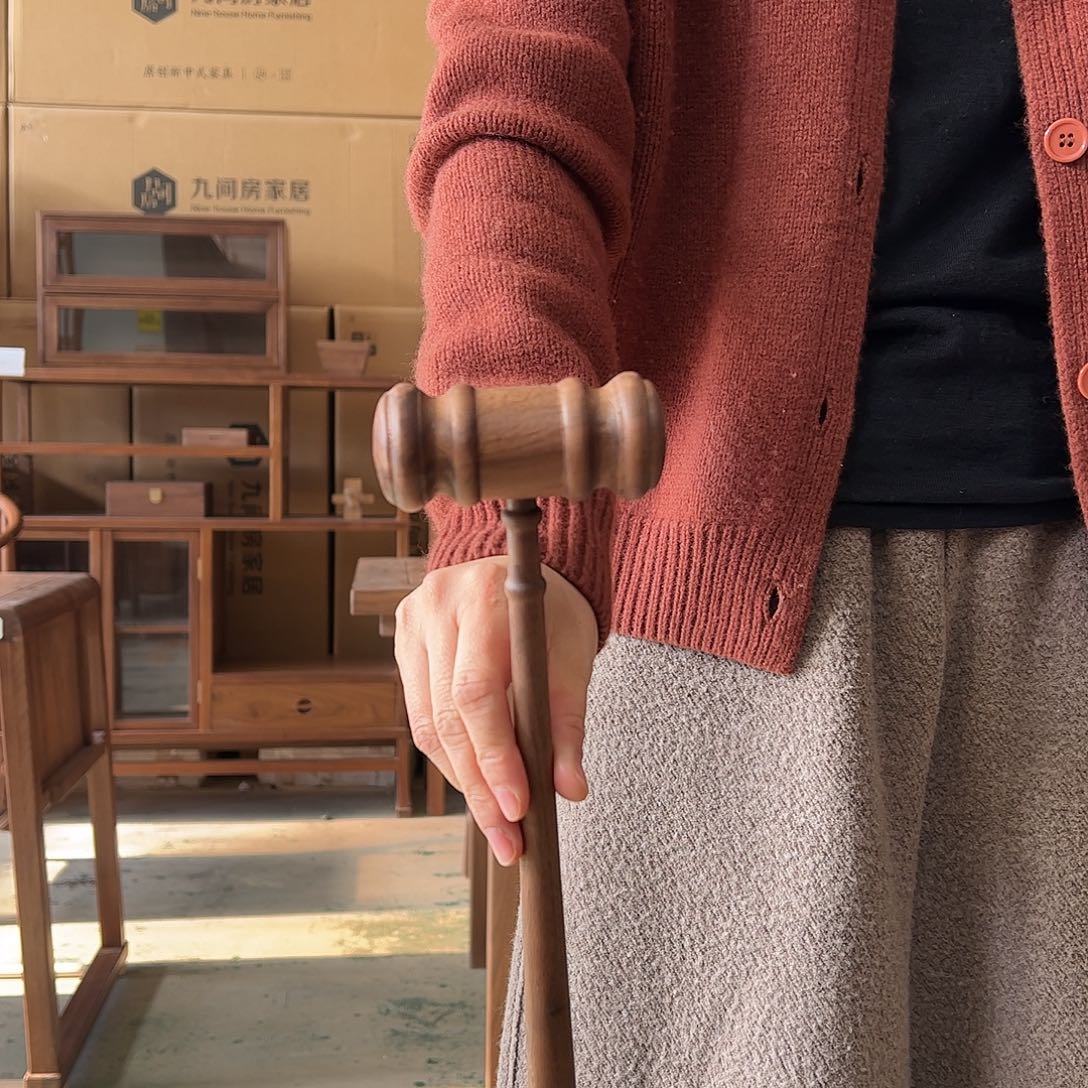 木（非红木类）按摩锤黑