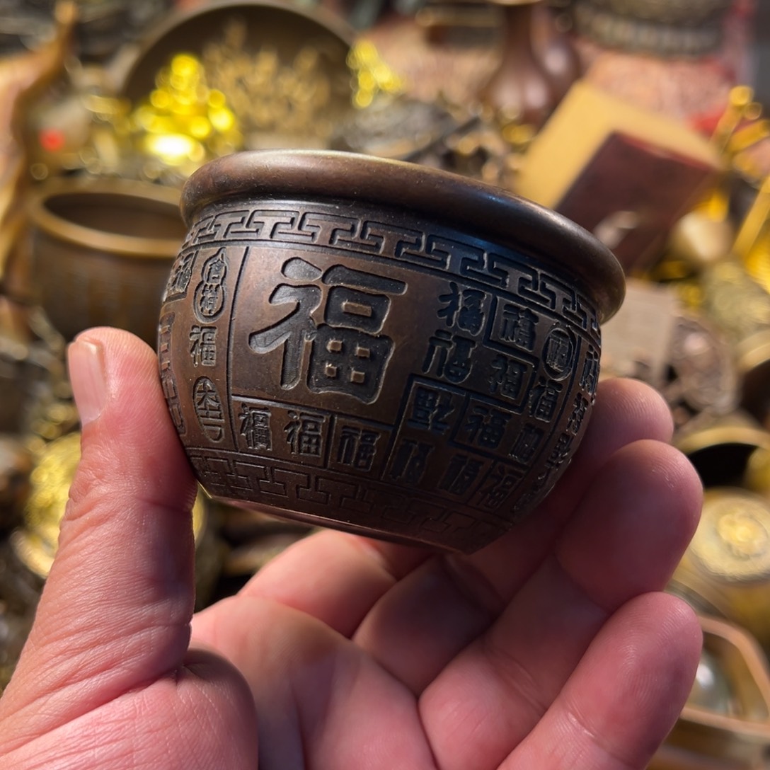 茶壶香炉铜器摆件