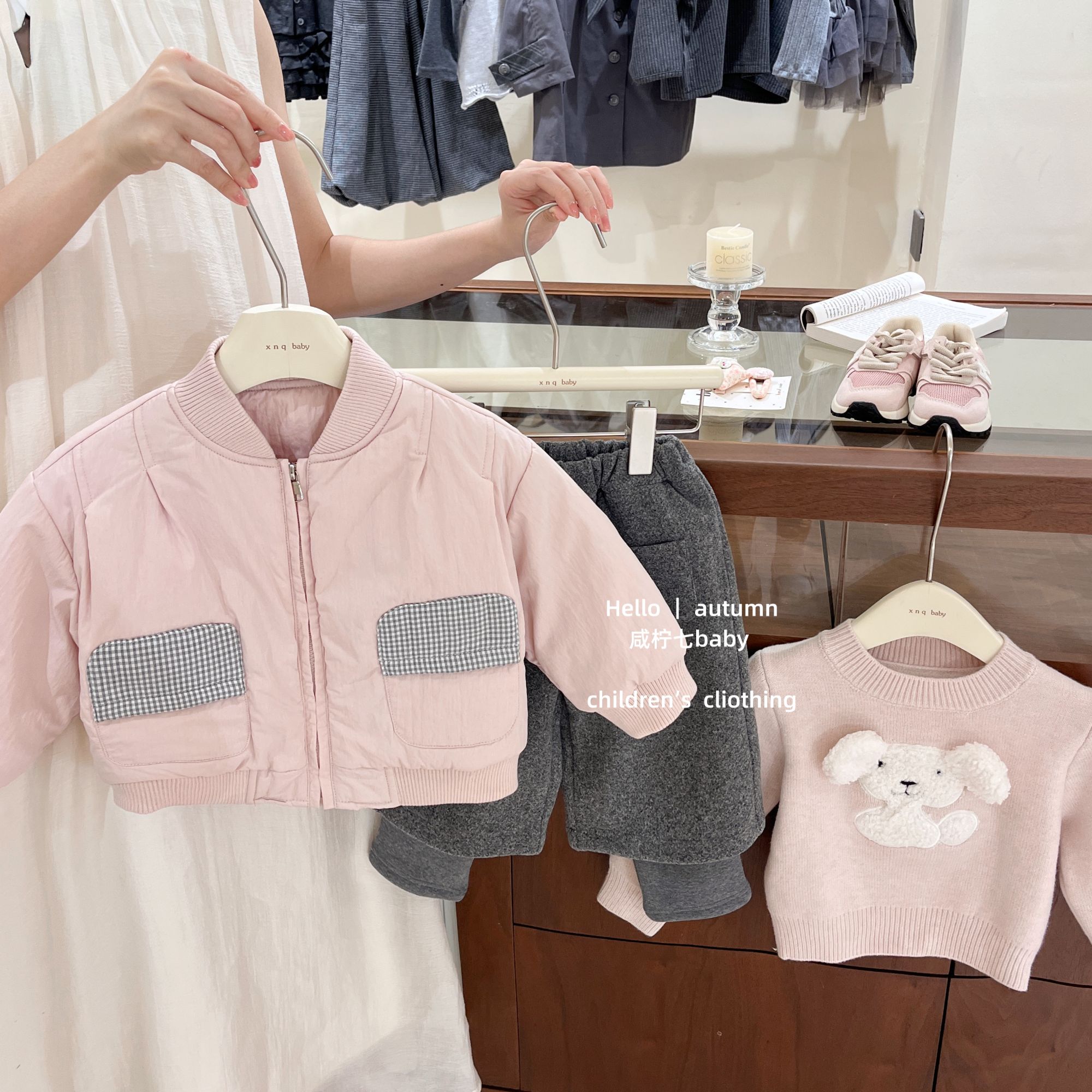 【咸柠七】韩国童装儿童棉服2025冬季新款加厚夹棉宝宝保暖棉衣外套