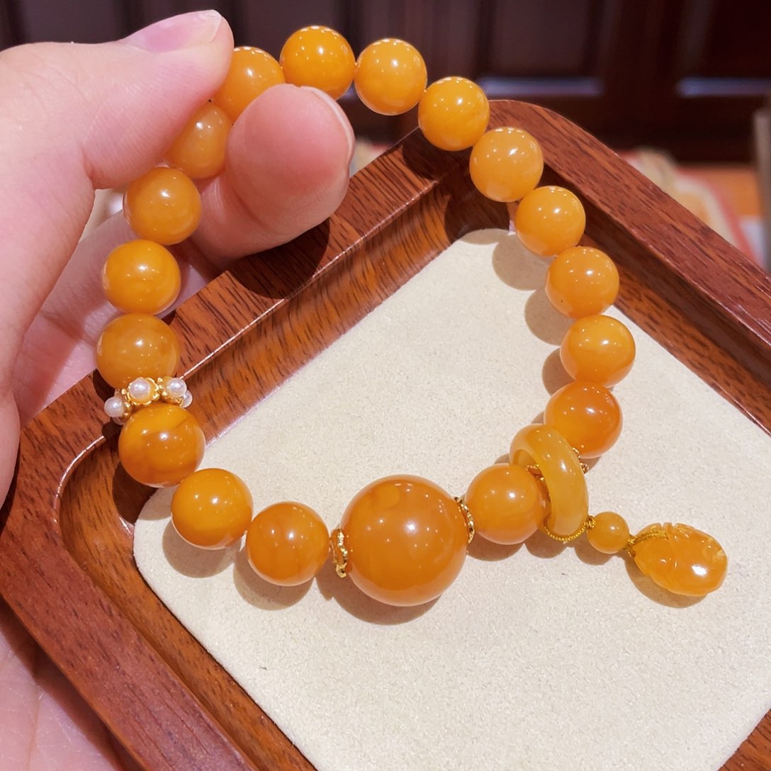 蜜蜡手链未镶嵌手串