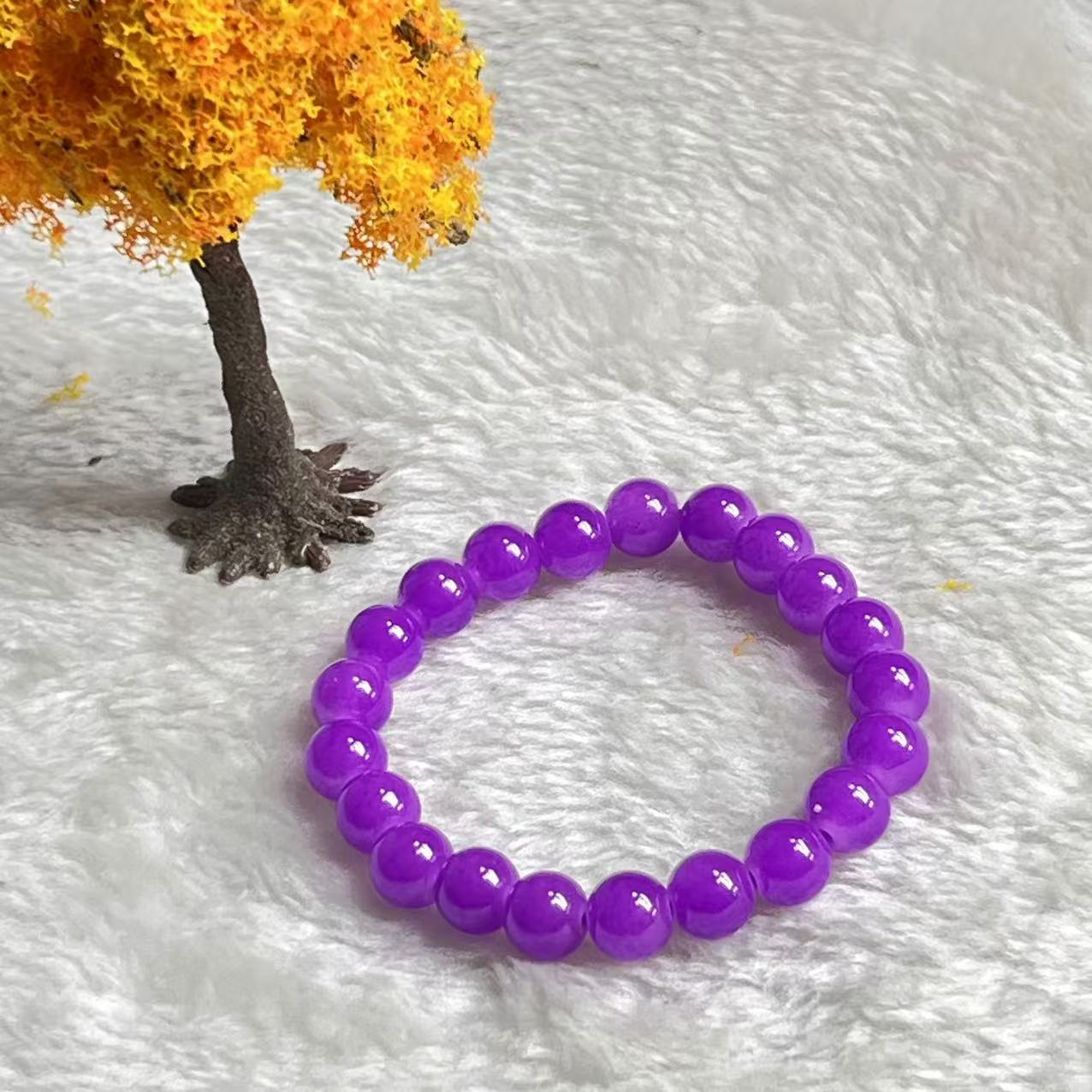 紫圆珠时尚手串美观大气美轮美奂尽显魅力