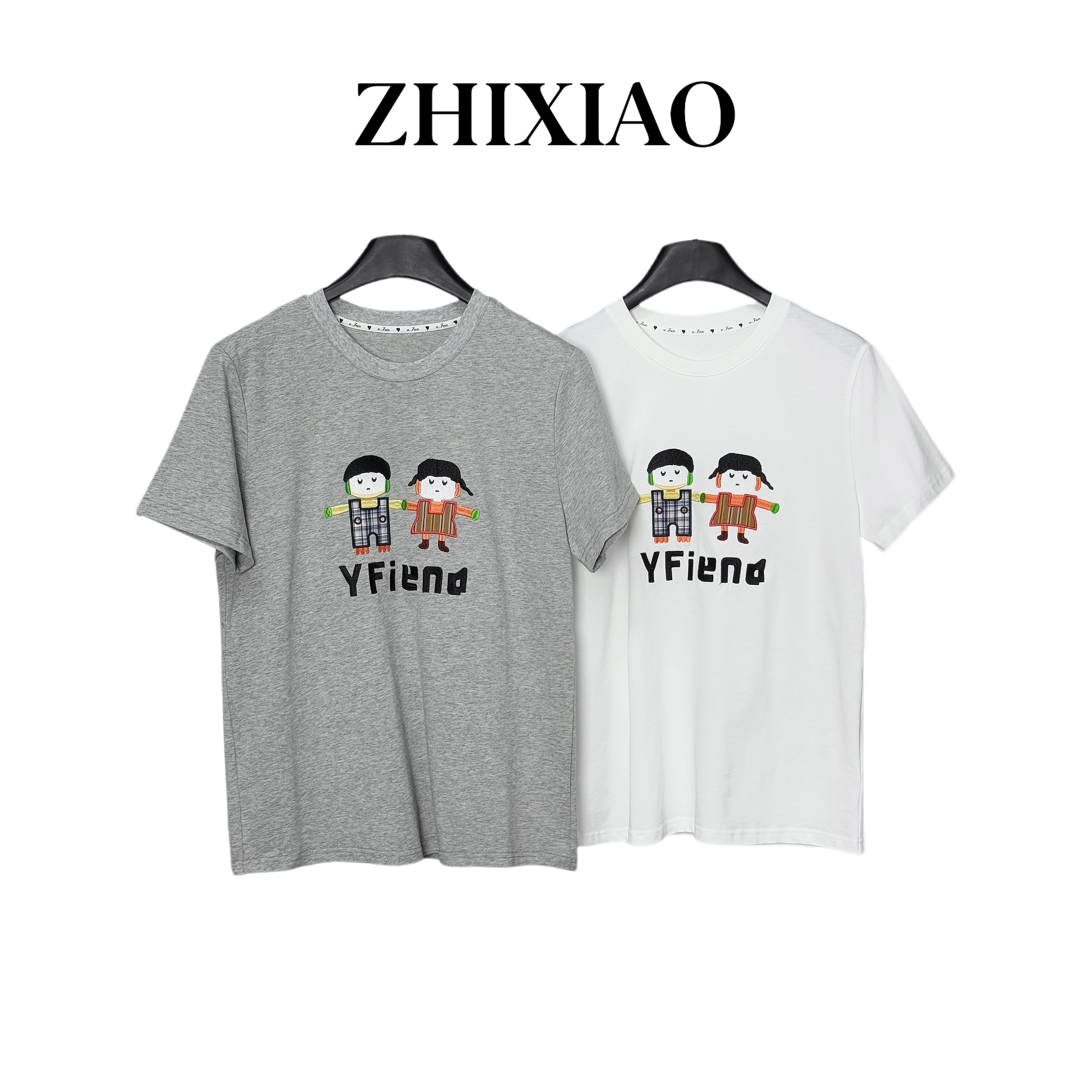 【ZHIXIAO】夏季新款：贴布刺绣短袖51387