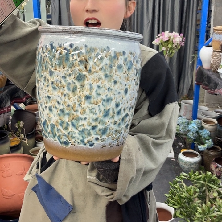20×25 -粗陶花盆有孔-买买买