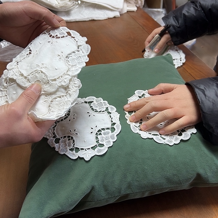 毛绒亚麻棉076-14圆4片