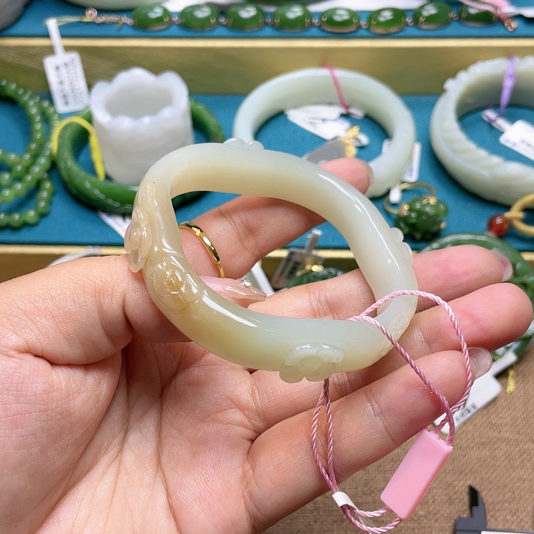 【闪购商品】和田玉手镯51圈口139未镶嵌