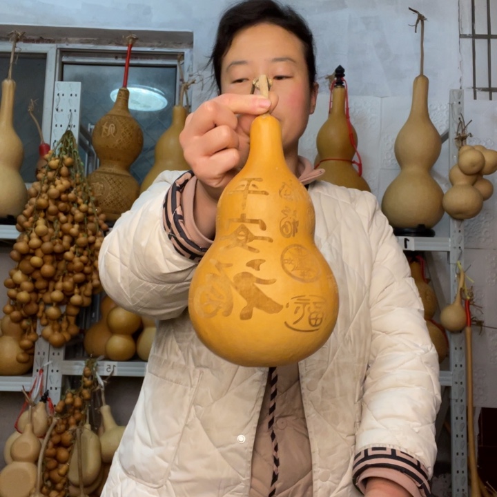 本***阁天然植物葫芦文玩