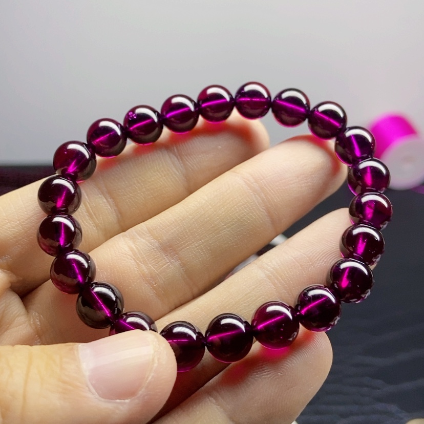 【闪购商品】石榴石（紫牙乌）手链未镶嵌