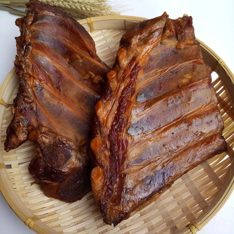 正宗四川腊肉柴火烟熏腊排骨农家风味传统工艺腌制散装腊排骨
