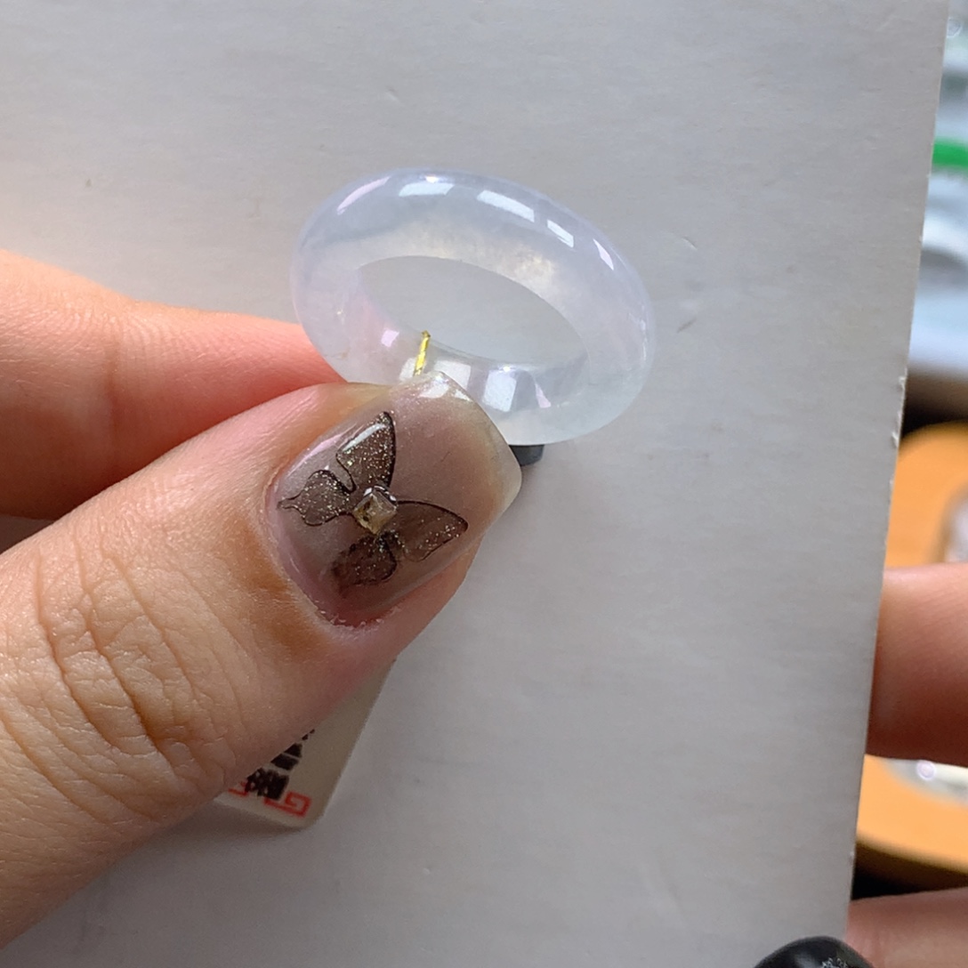 翡翠未镶嵌戒指11圈