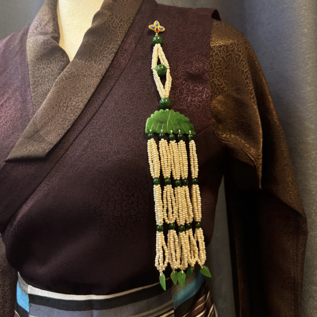 非金属布艺婚庆饰品 P1 拉萨发货 藏装肩部藏装配饰 民族风精致