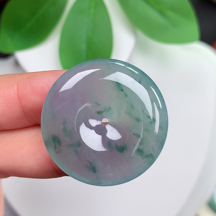 颈饰未镶嵌翡翠平安扣 29.3x5.1mm