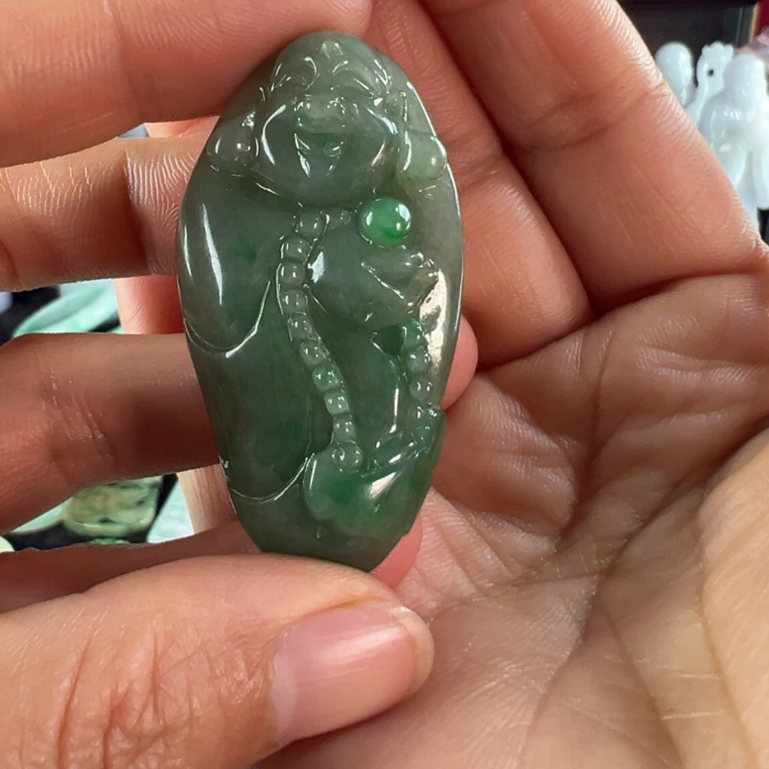 翡翠未镶嵌手镯天然翡翠挂件