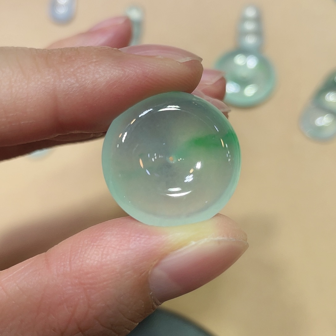 未镶嵌定制翡翠平安扣