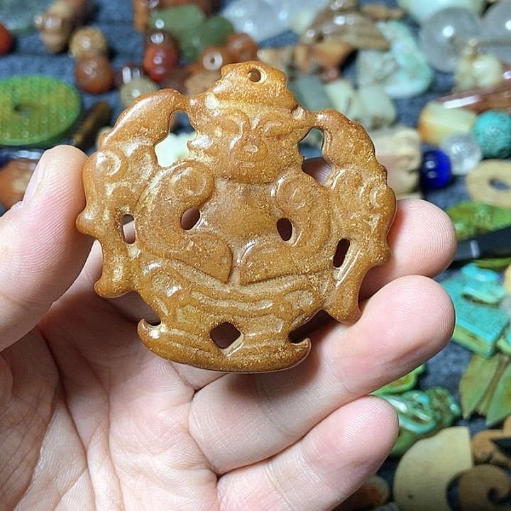 和田玉未镶嵌颈饰172