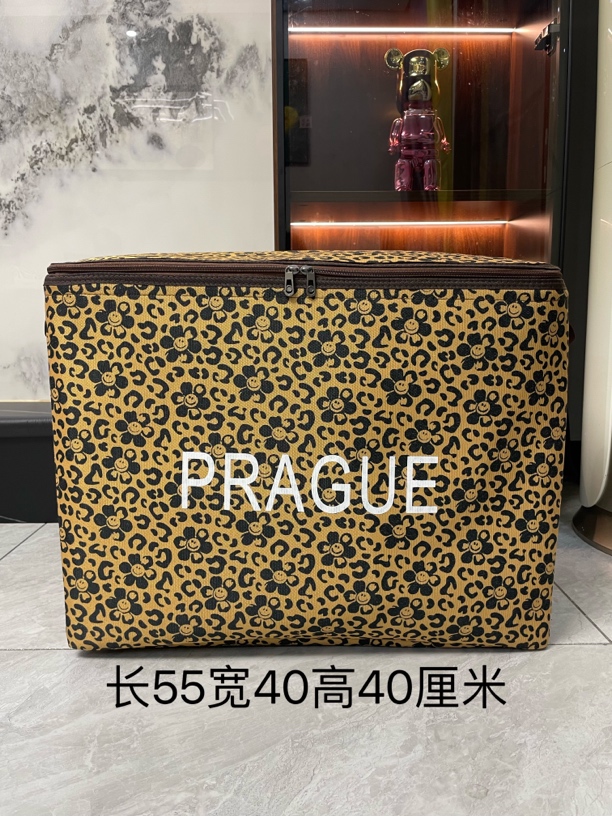 100升豹纹双拉链大容量款带防潮盖羽绒服衣服搬家收纳袋储物箱