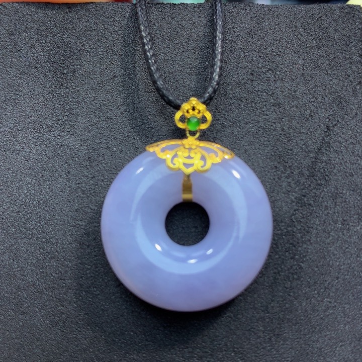 翡翠手链18K金镶嵌翡翠