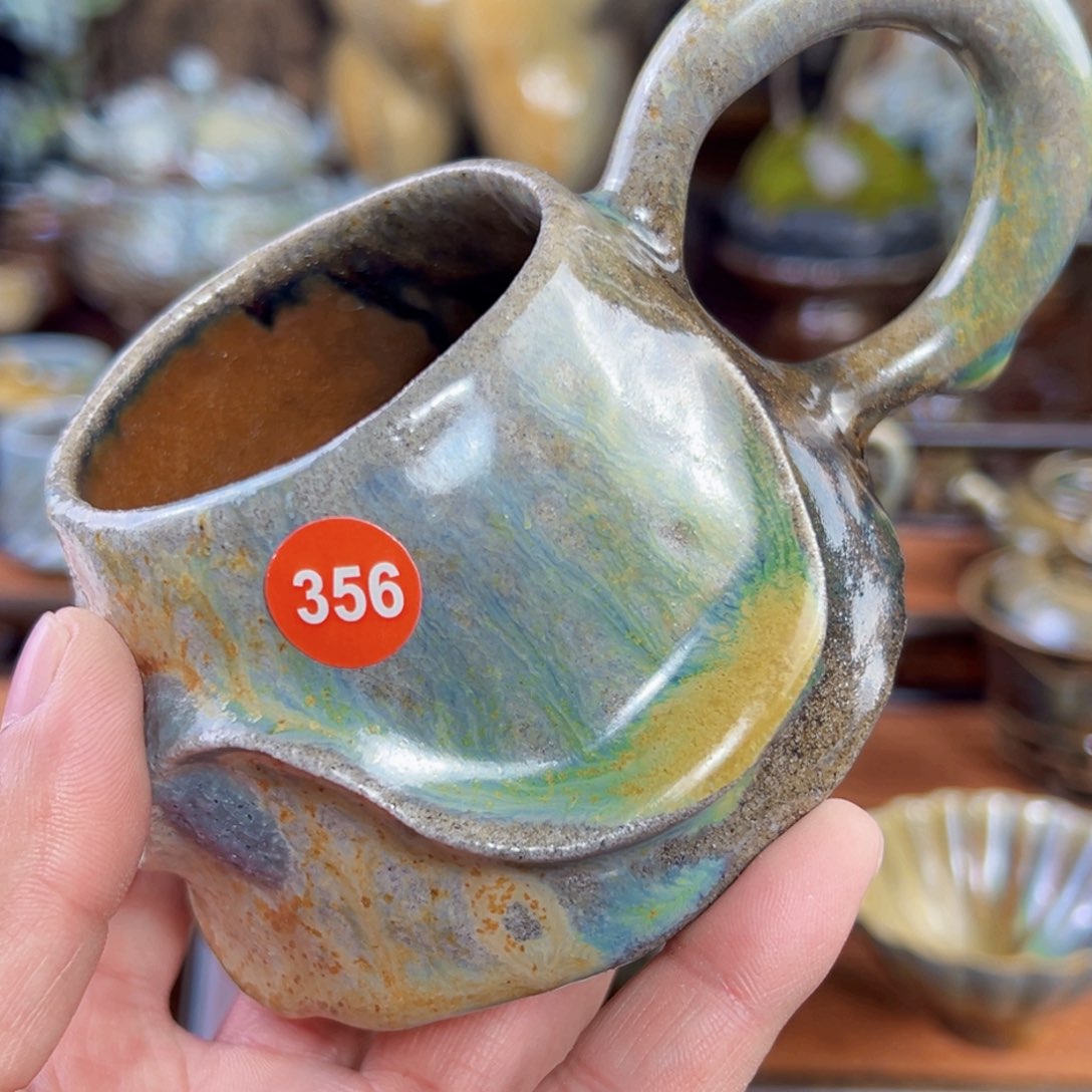 杯J**K365号张老师手捏柴烧杯