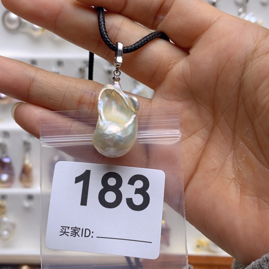 淡水珍珠颈饰银S925镶嵌183