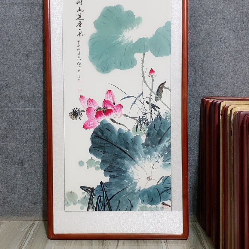 【闪购商品】国画书画作品带框125×65厘米