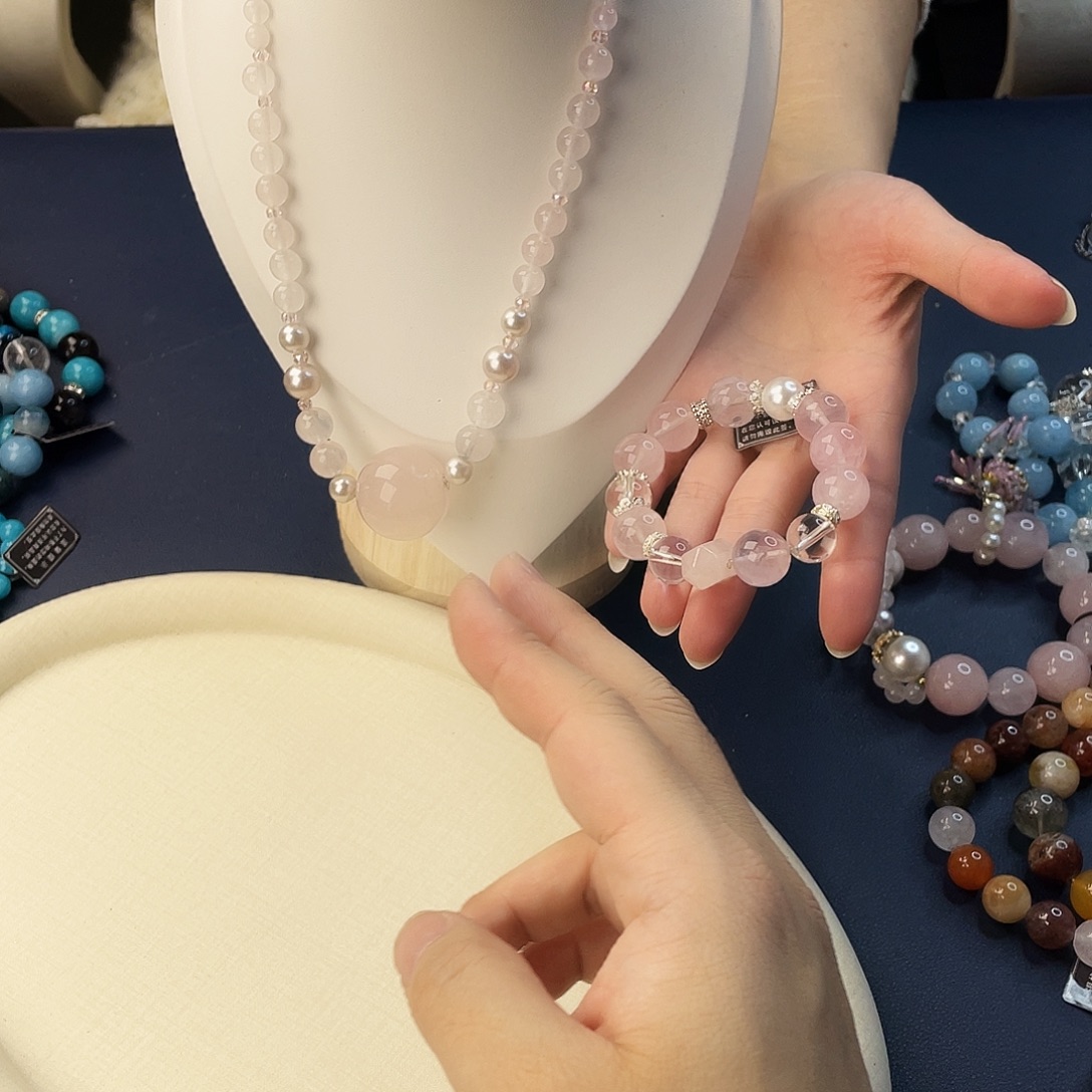 水晶手链银S925镶嵌