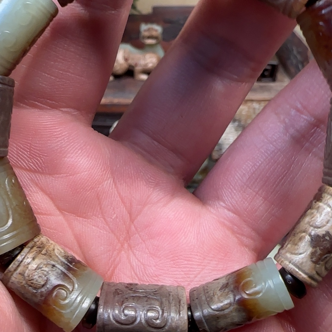 晁***林和田玉（糖玉）未镶嵌挂件