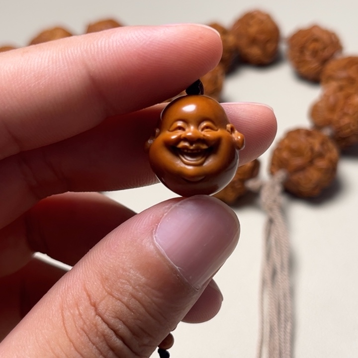 手串橄榄核1.9笑佛头