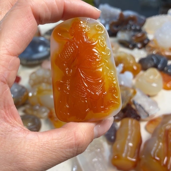 玛瑙/玉髓未镶嵌吊坠(不含链)