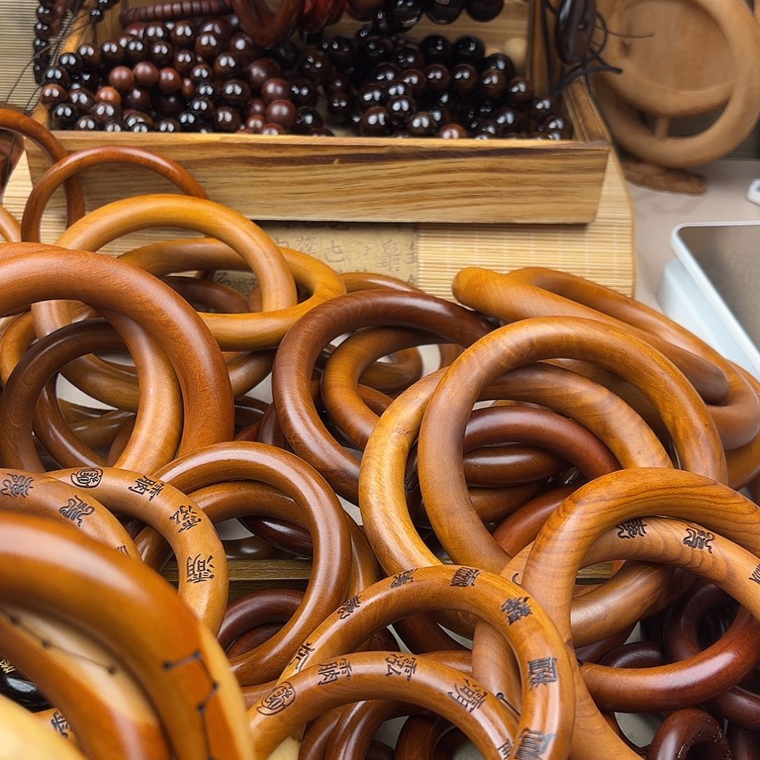 相***湖80内径枣木乾坤圈黄皮