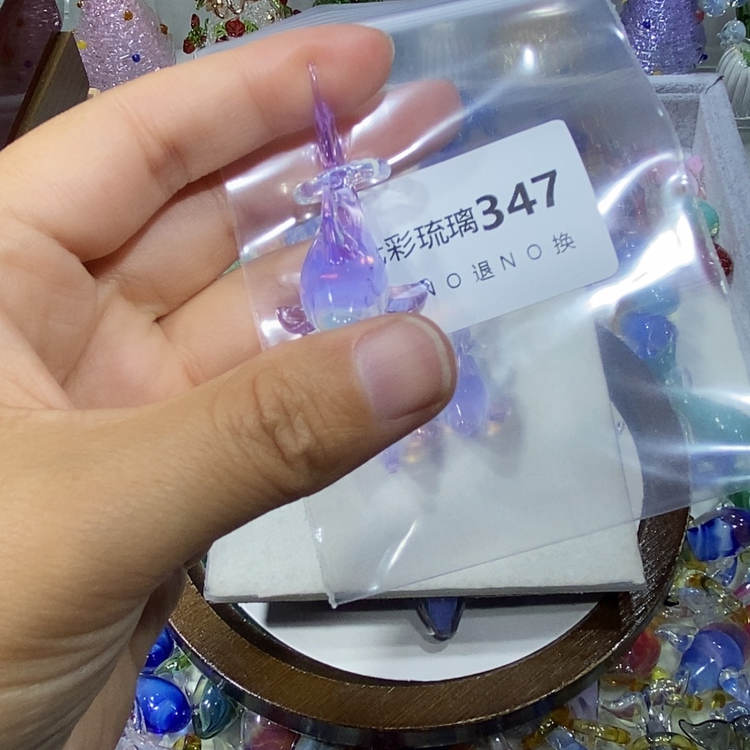 华***夜玻璃颈饰347鲨鱼一个