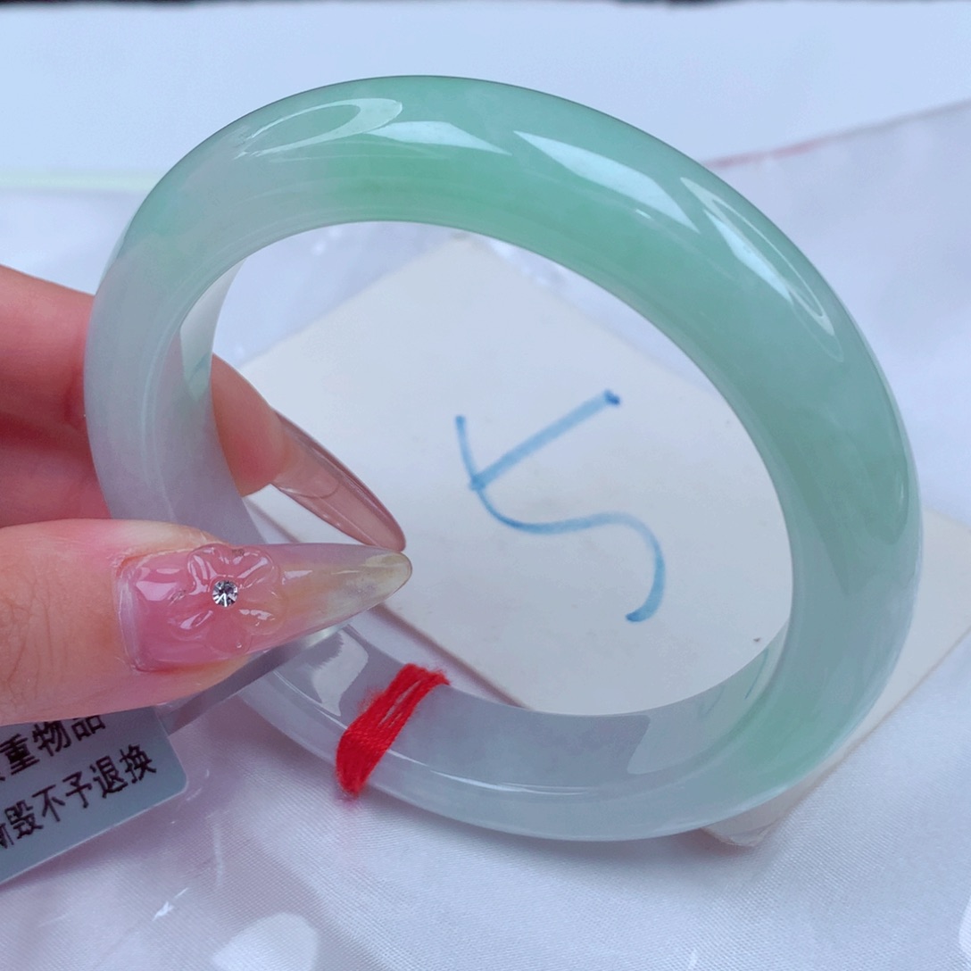 翡翠手镯未镶嵌天然缅甸翡翠A货手镯