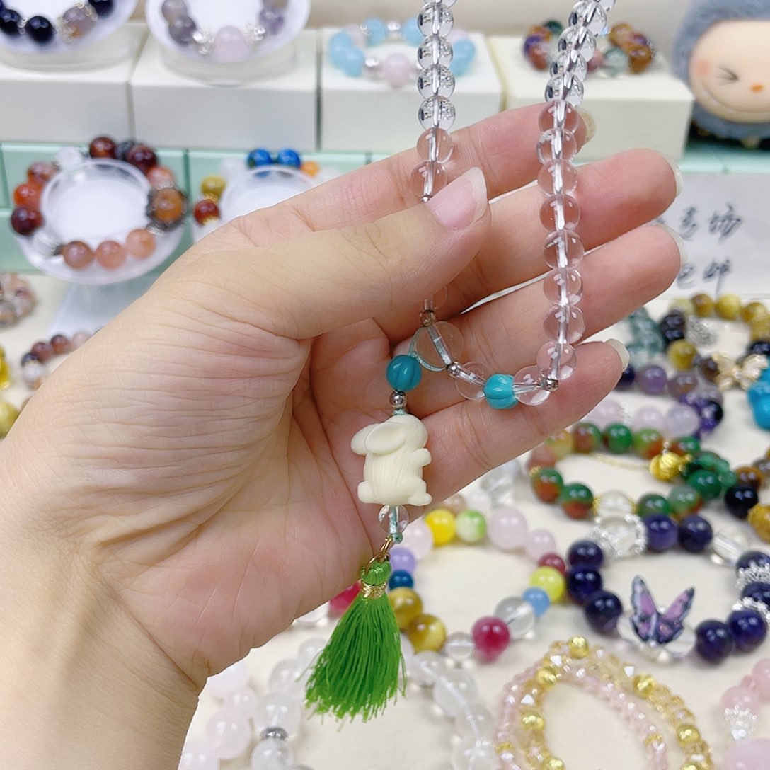 水晶手链银S925镶嵌