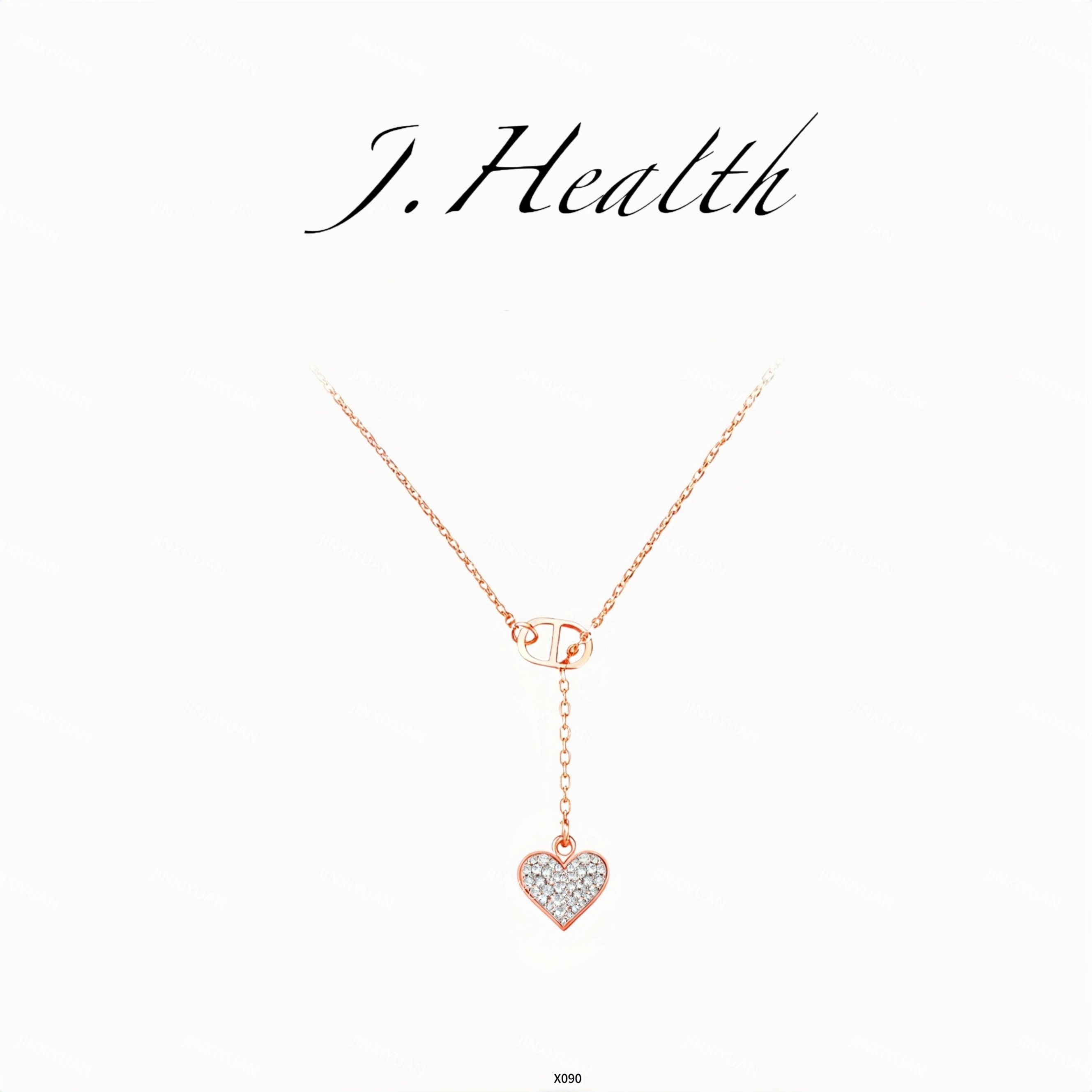 链子925银 J.Healrh 轻奢气质时尚百搭高级感爱心吊坠项链X090