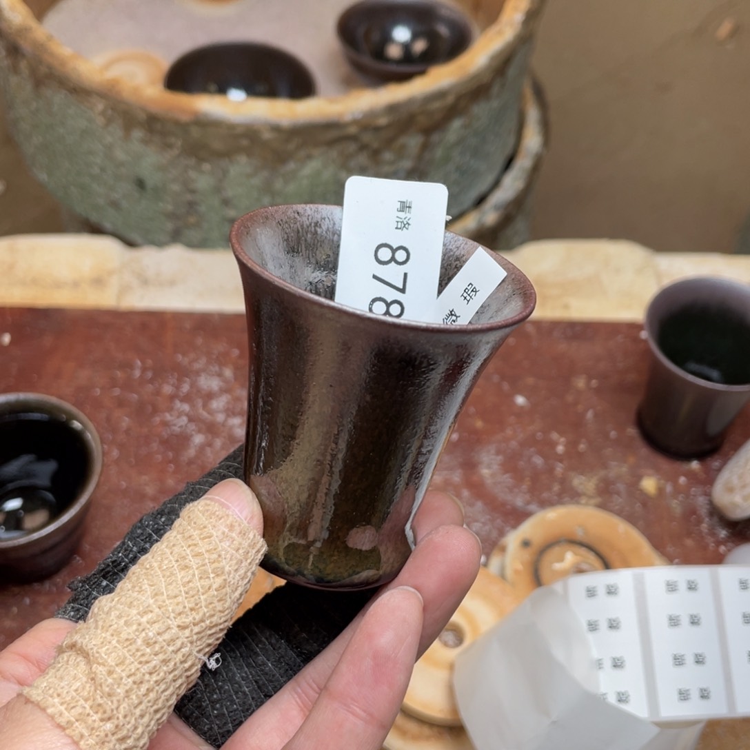茶盏878 福临号建盏主人杯微瑕