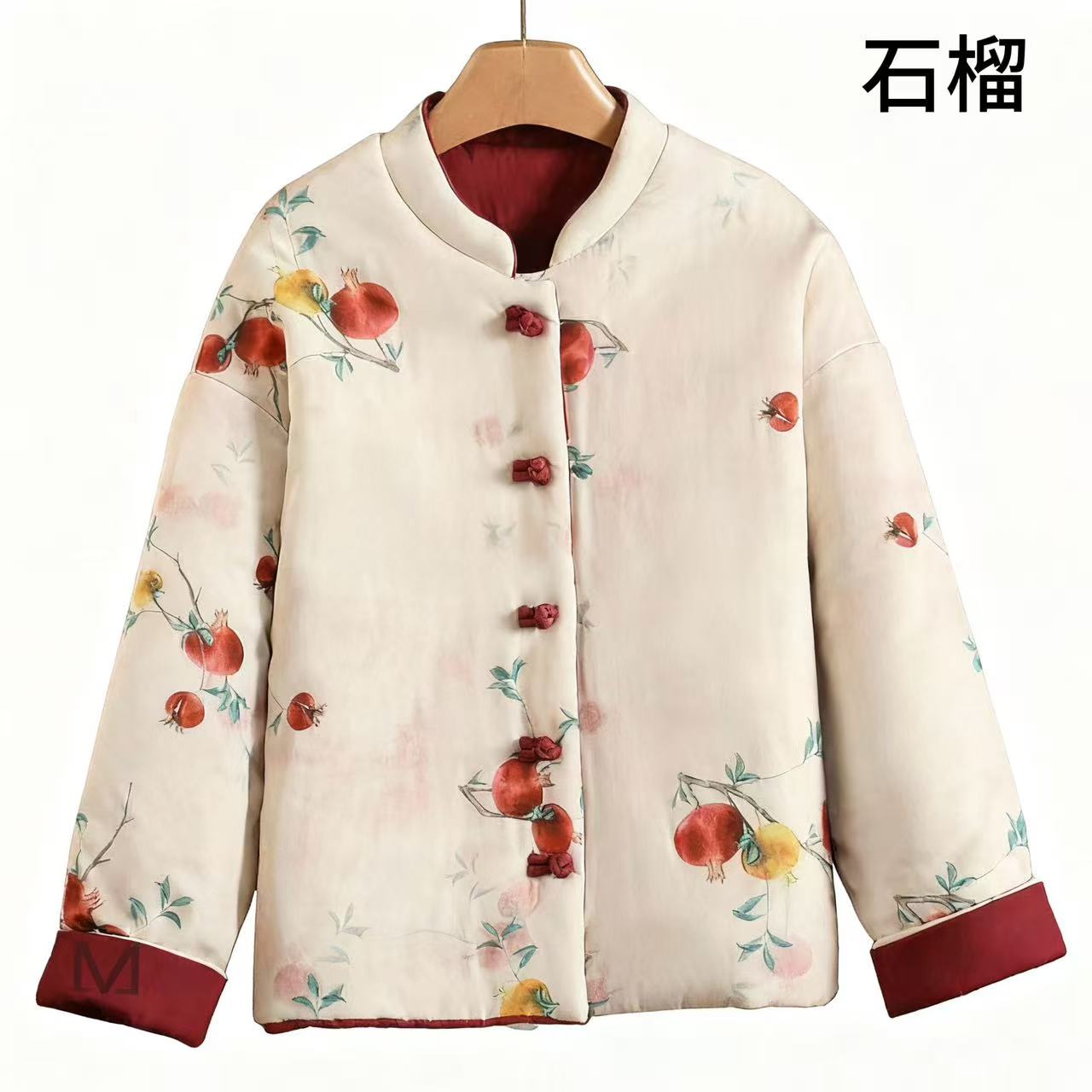 【双面穿】民族风女中式棉衣复古文艺印花保暖加厚中国风棉袄