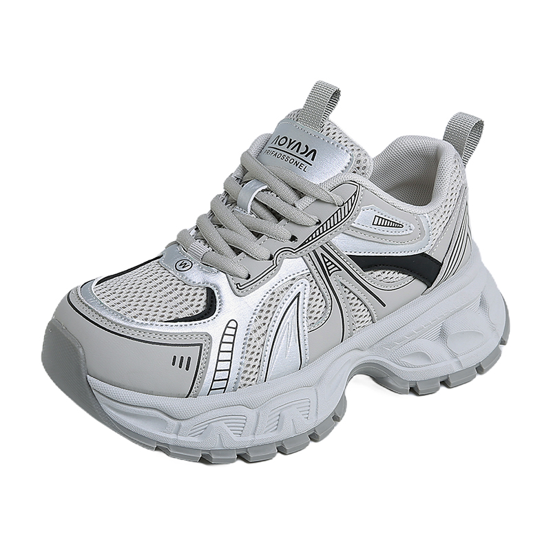 2026增高5-6厘米耐磨常规款女士老爹鞋时尚休闲鞋厚底潮鞋四季