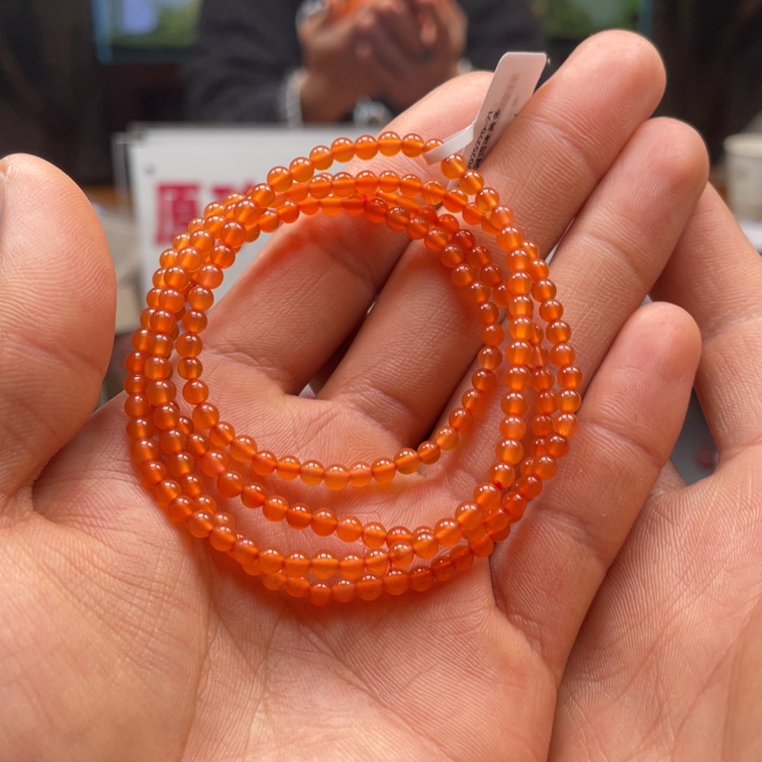 南红玛瑙冰红多圈3+mm未镶嵌2025220-21