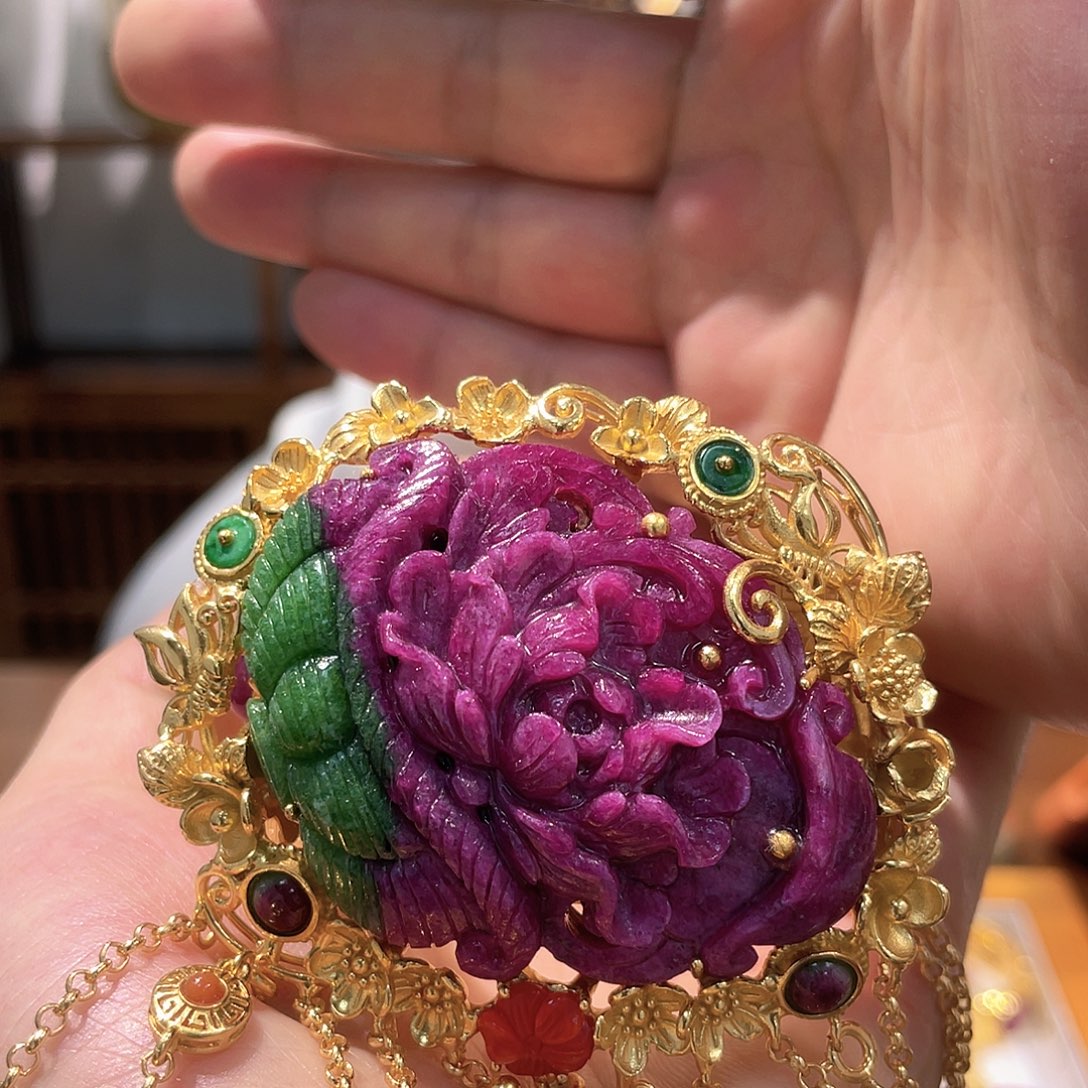 锦纶非金属红宝手镯