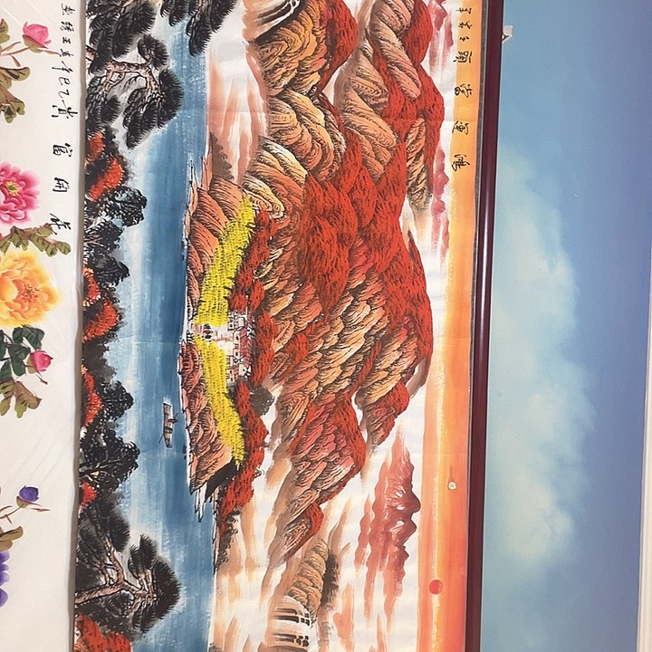 国画鸿运当头2.4米作品