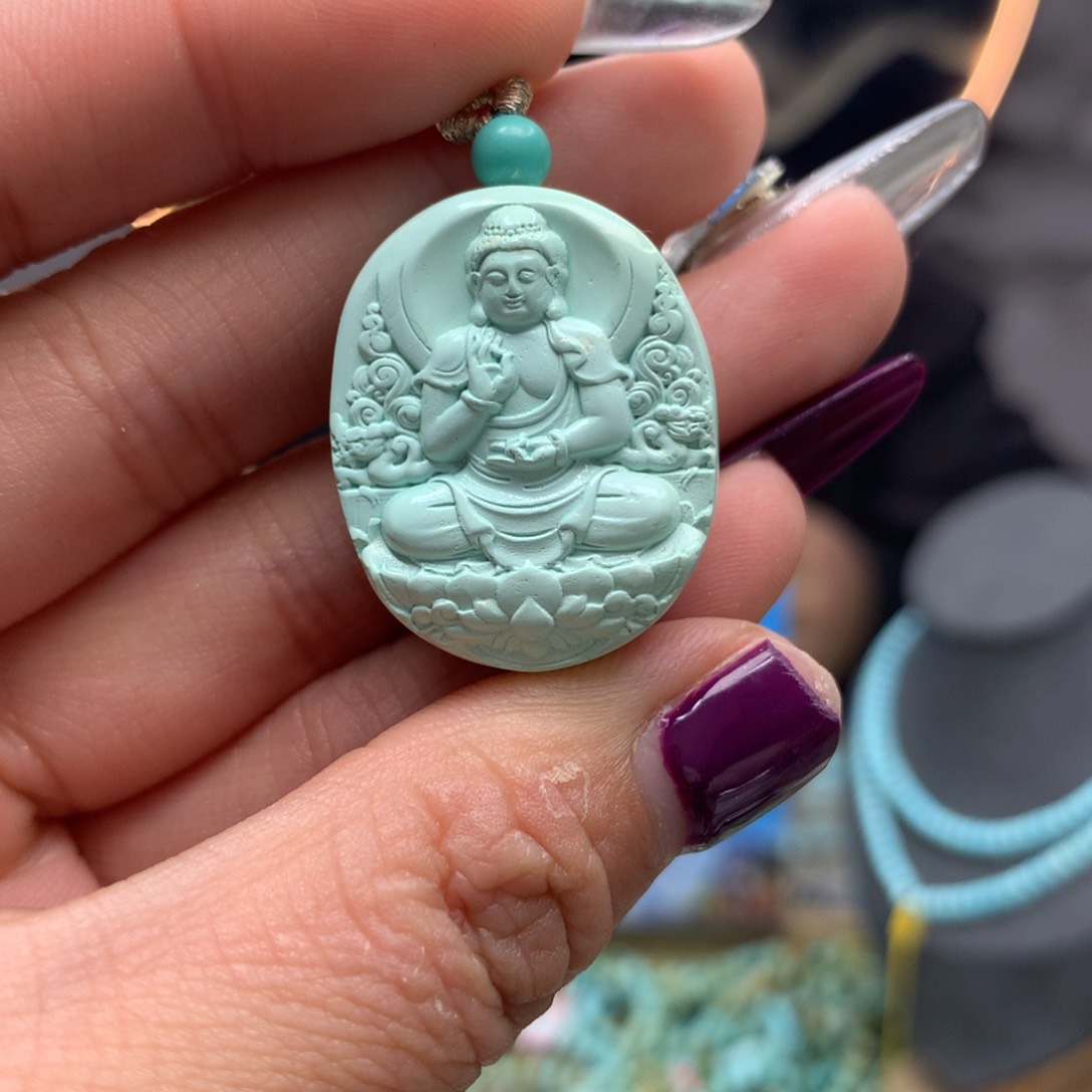 绿松石挂件未镶嵌