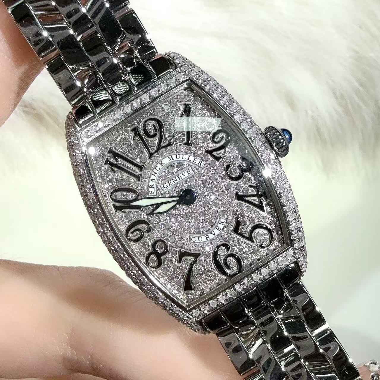 99新 Franck Muller/法兰克穆勒 表径25mm石英腕表 后镶钻 满天星