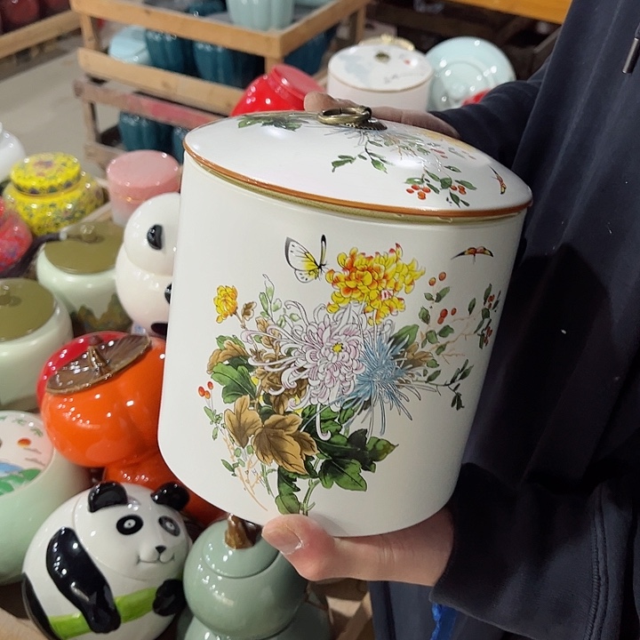 陶瓷茶叶罐储物罐密封罐