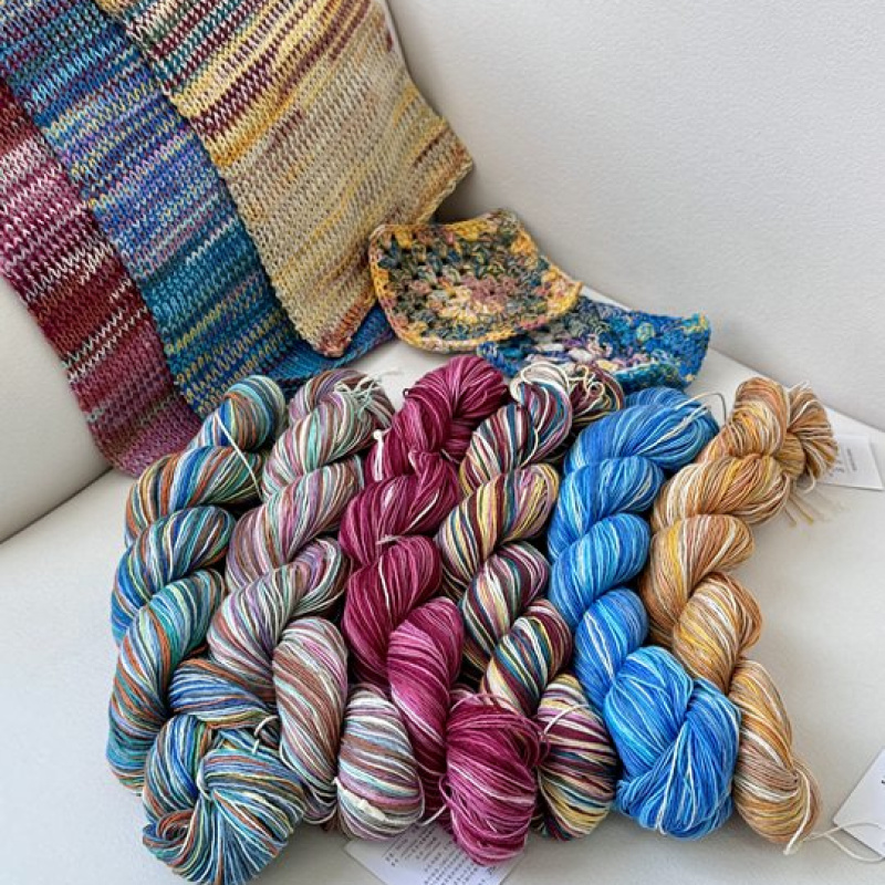 苏苏姐家【直播专享】苏苏姐家印象斑斓棉线蕾丝线毛线团diy专拍