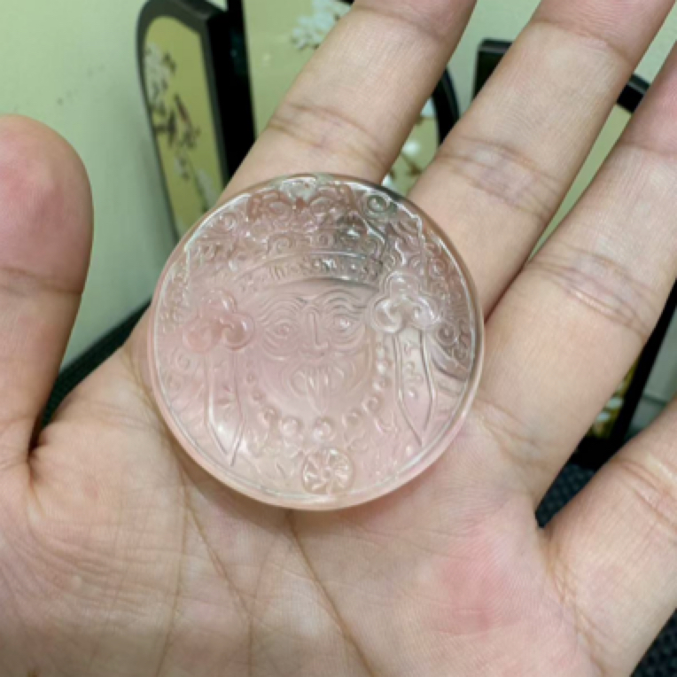 天然白水晶扎基拉姆吊坠毛衣链