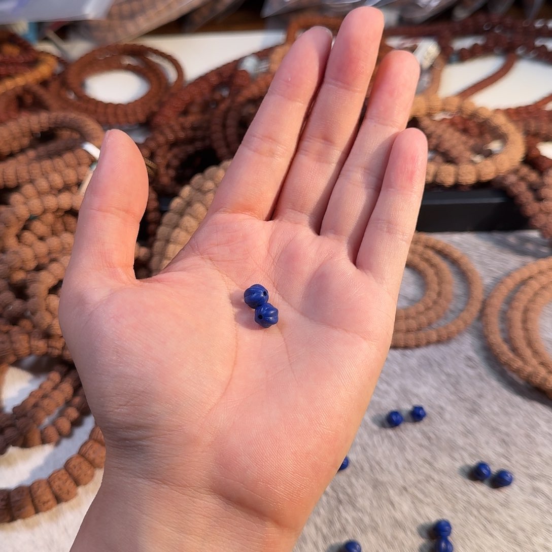 金刚菩提吊坠蓝瓜珠一对