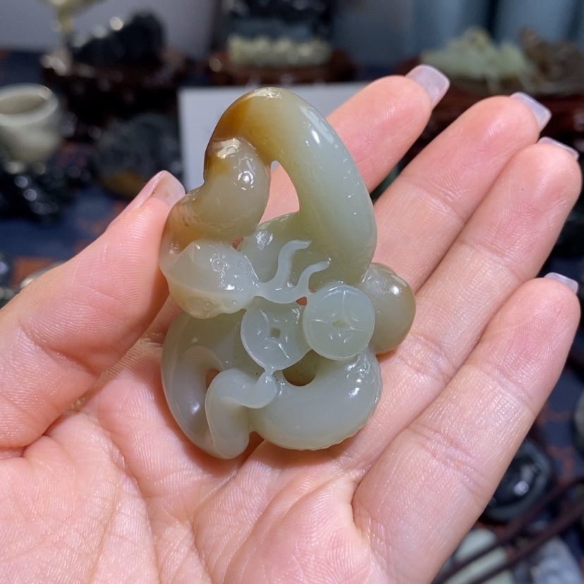 【闪购商品】未镶嵌和田玉挂件江*